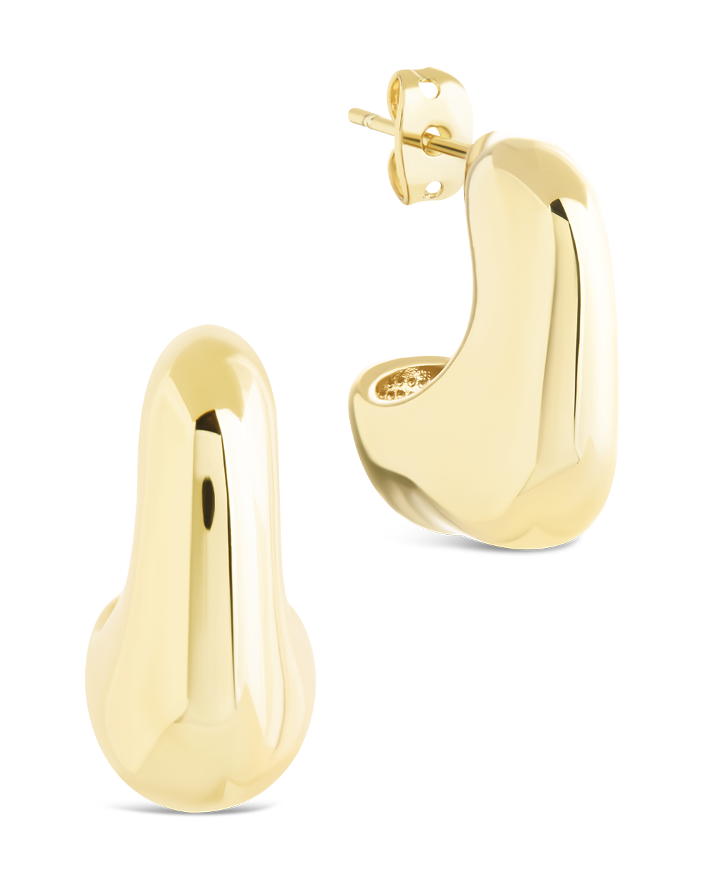 Demi Chunky Molten Metal Hoop Earrings