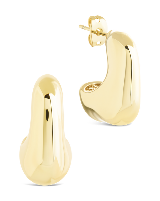 Demi Chunky Molten Metal Hoop Earrings