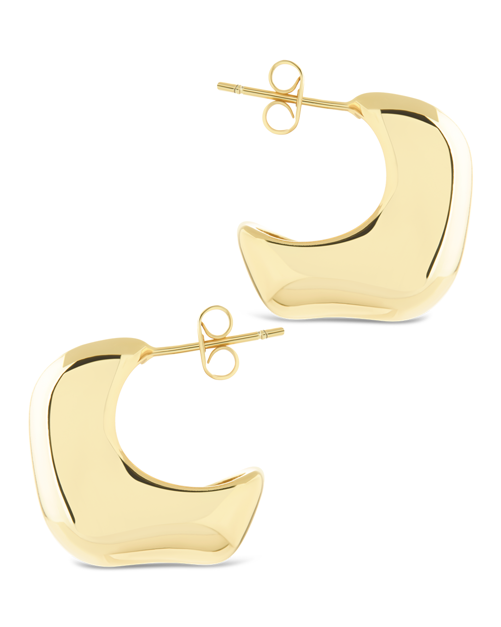 Demi Chunky Molten Metal Hoop Earrings