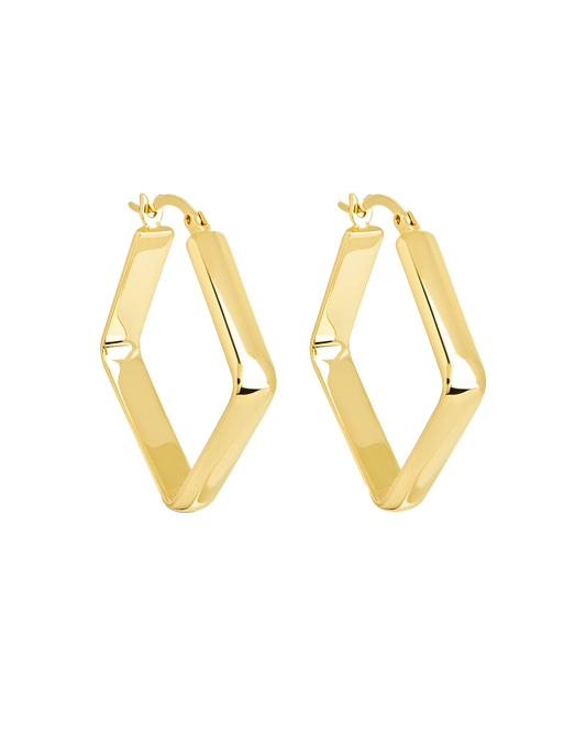 Layla Square Hoop Earrings