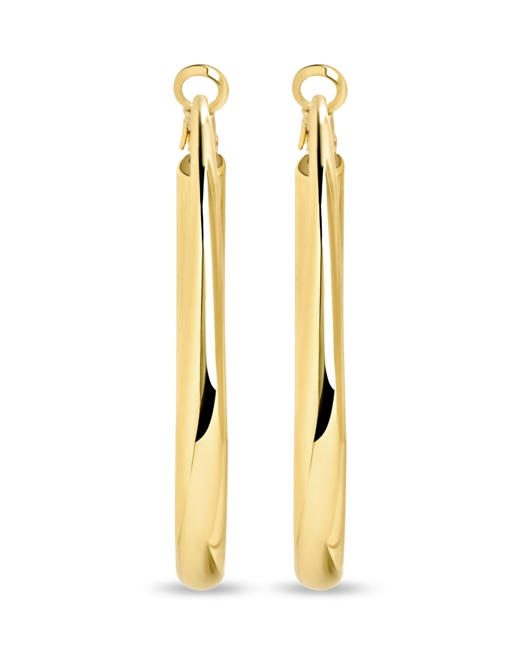 Zoe Polished Hoop Earrings