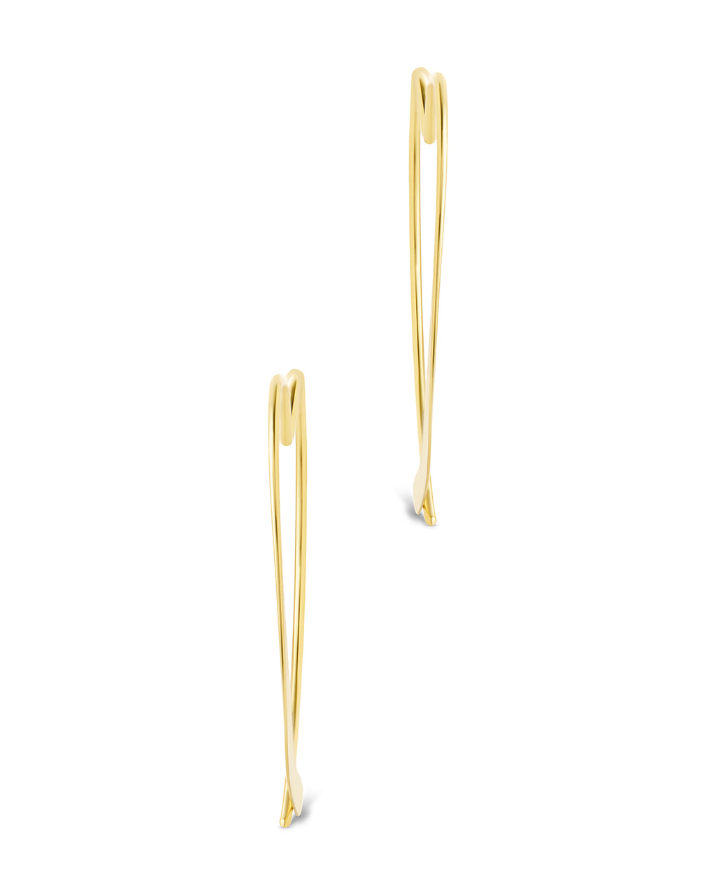 Rorie Heart Threader Hoops