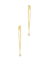 Rorie Heart Threader Hoops - Sterling Forever