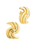 Leni Twist Statement Studs - Sterling Forever