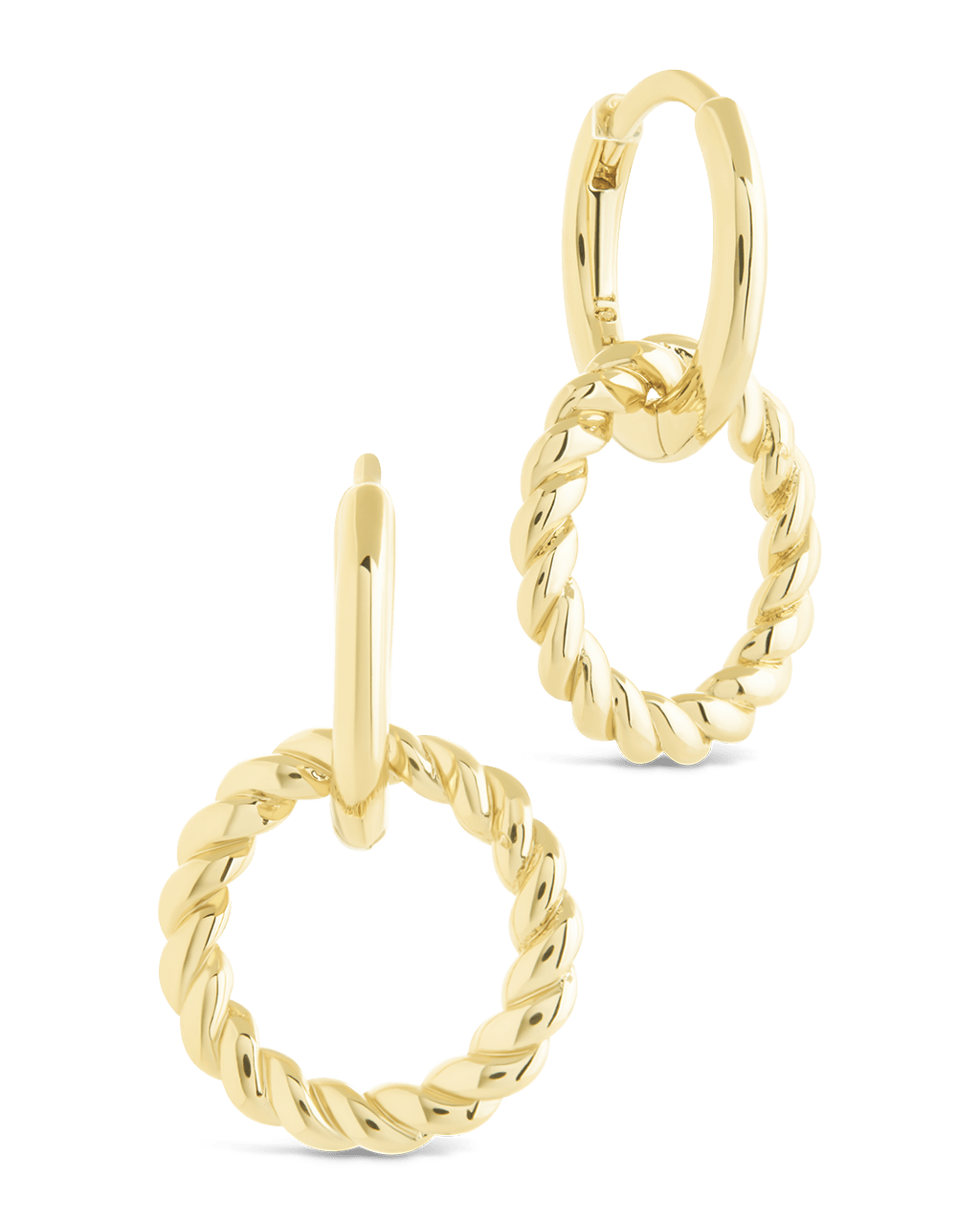 Hassie Delicate Twist Hoops – Sterling Forever
