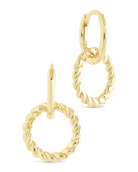 Hassie Delicate Twist Hoops - Sterling Forever