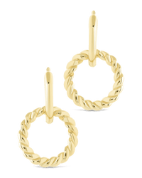 Hassie Delicate Twist Hoops - Sterling Forever