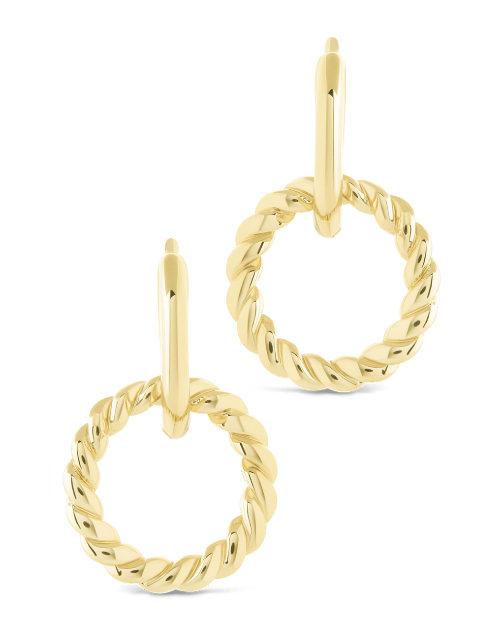 Hassie Delicate Twist Hoops - Sterling Forever
