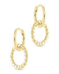 Hassie Delicate Twist Hoops - Sterling Forever