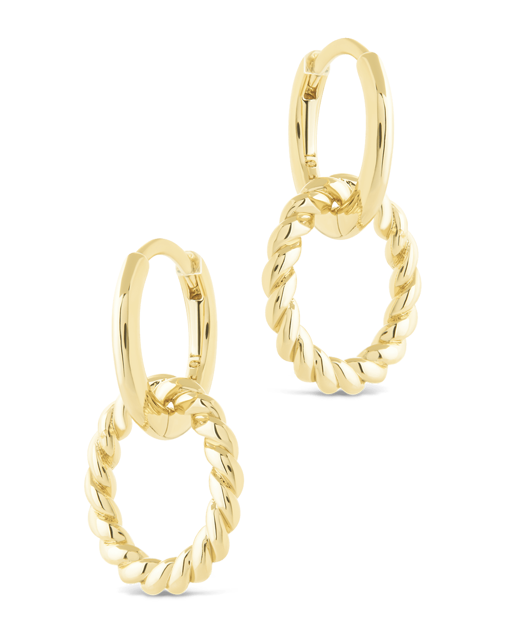 Hassie Delicate Twist Hoops - Sterling Forever