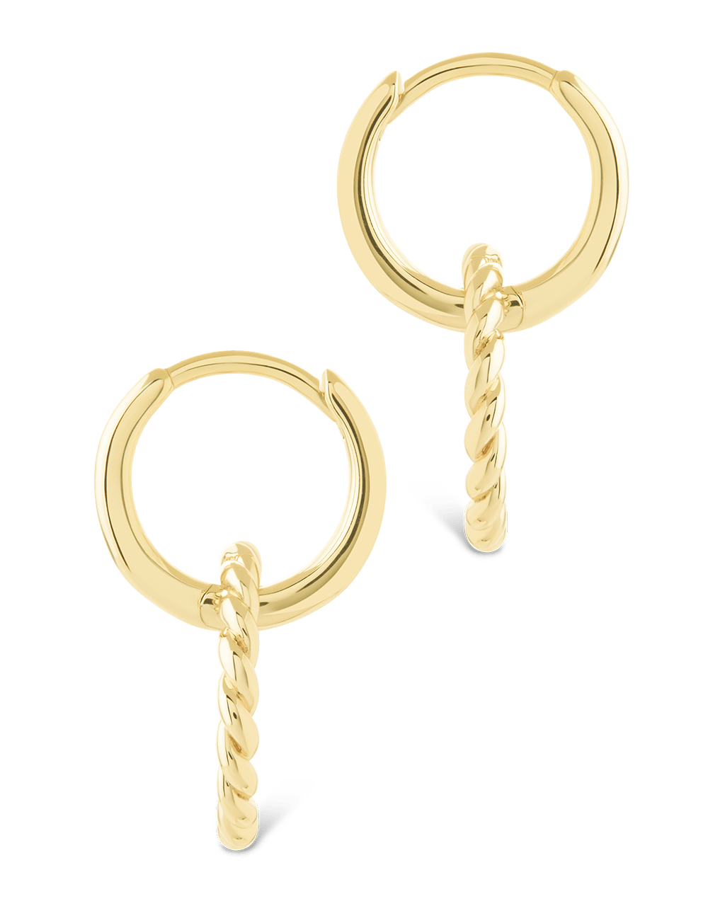Hassie Delicate Twist Hoops - Sterling Forever