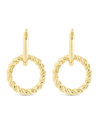 Hassie Delicate Twist Hoops - Sterling Forever