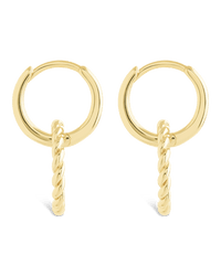 Hassie Delicate Twist Hoops - Sterling Forever