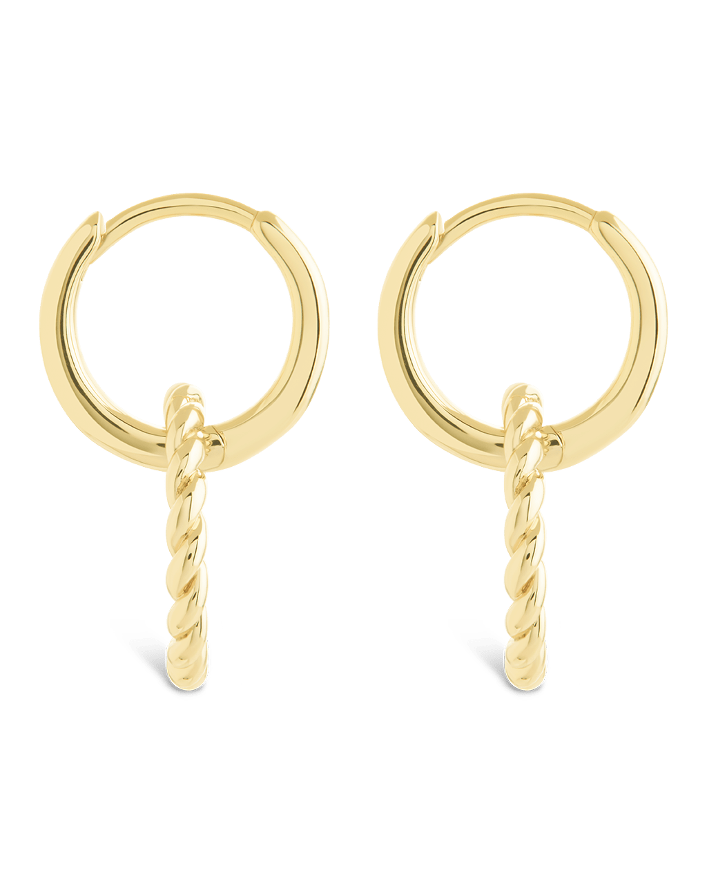 Hassie Delicate Twist Hoops - Sterling Forever