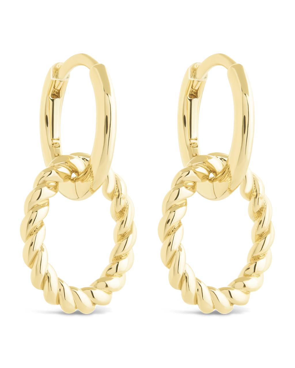 Hassie Delicate Twist Hoops - Sterling Forever