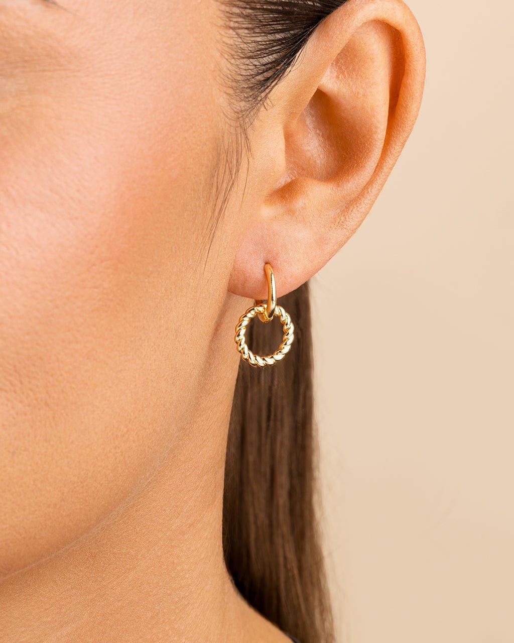 Hassie Delicate Twist Hoops – Sterling Forever
