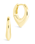 Colby Pointed Teardrop Hoops - Sterling Forever