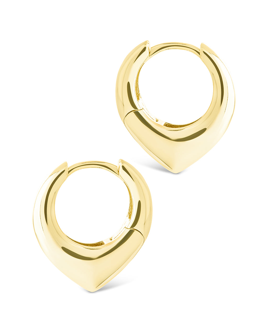 Colby Pointed Teardrop Hoops