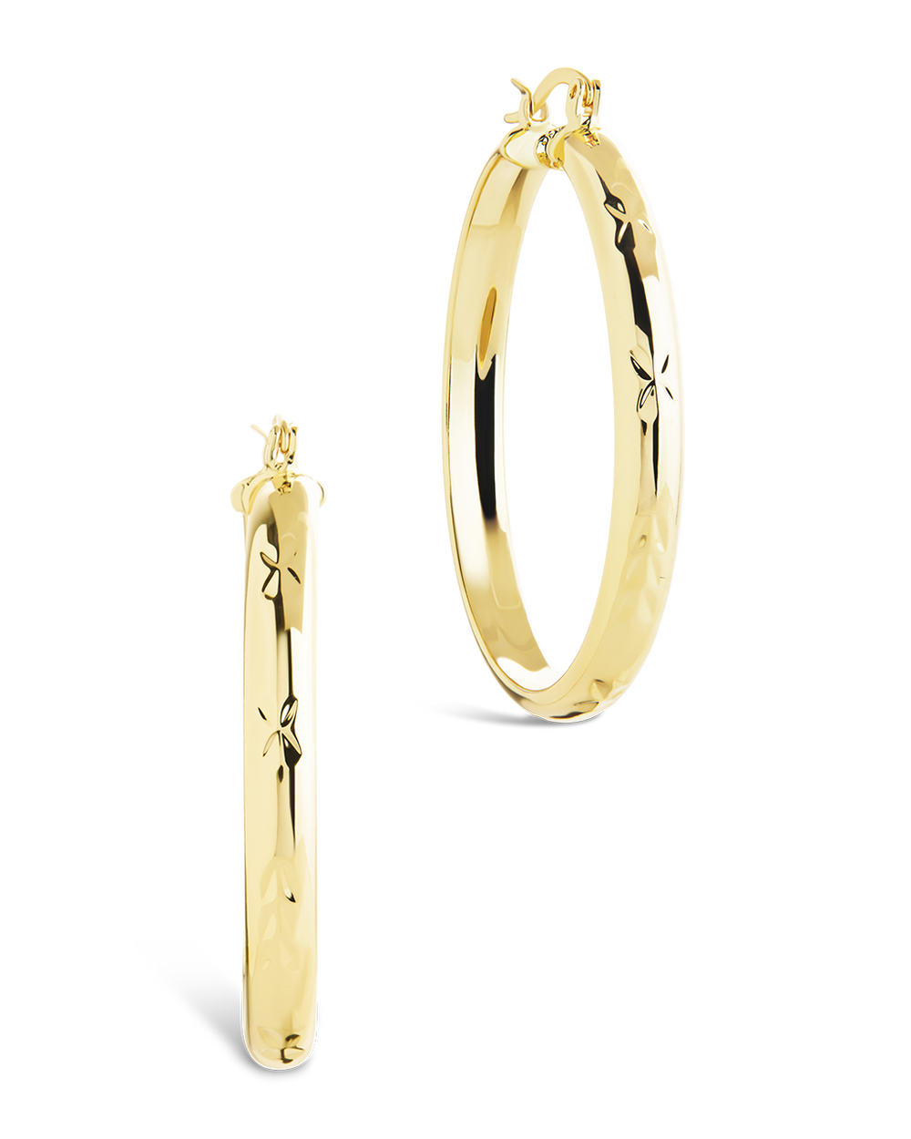 Tanner Polished Statement Hoop Earrings