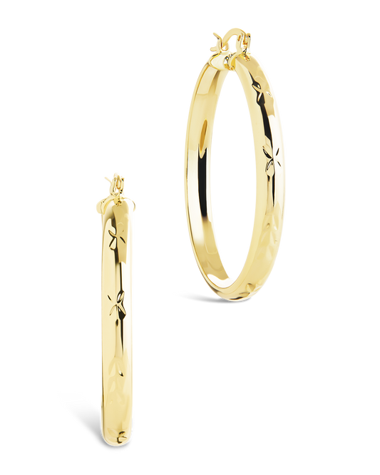 Tanner Polished Statement Hoop Earrings