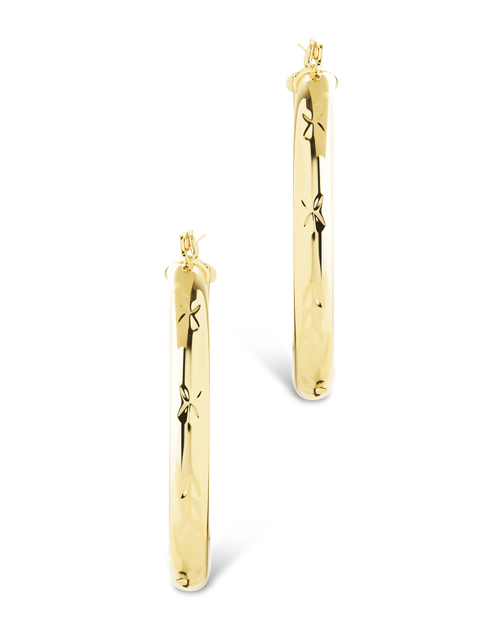 Tanner Polished Statement Hoop Earrings