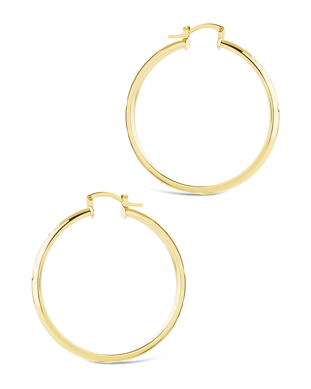 Tanner Polished Statement Hoop Earrings