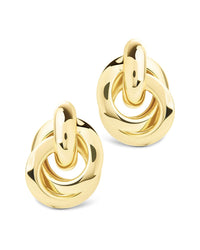 Ashton Layered Door Knocker Stud Earrings - Sterling Forever