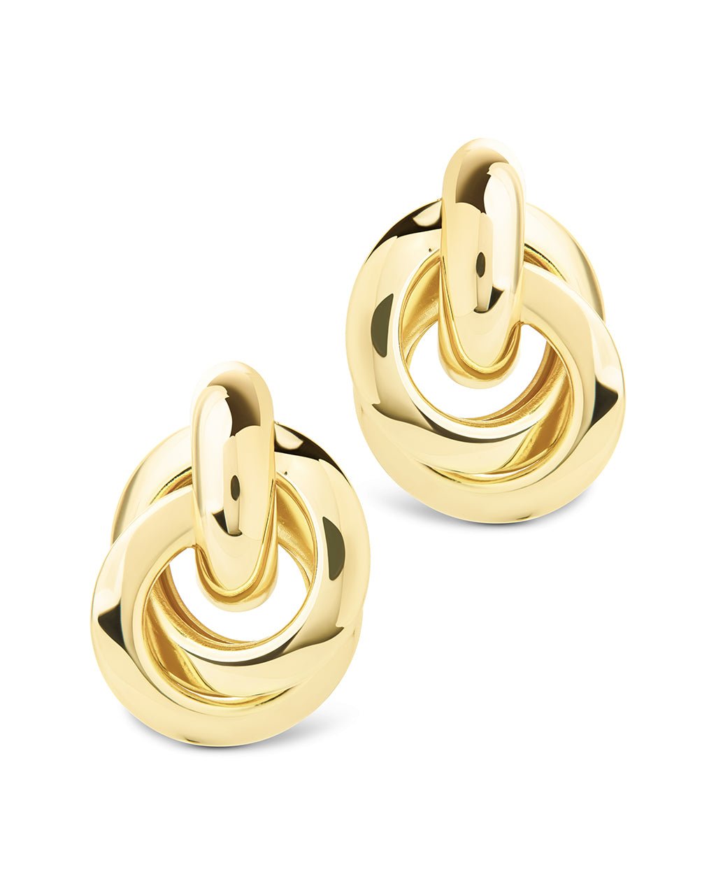 Ashton Layered Door Knocker Stud Earrings - Sterling Forever