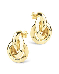 Ashton Layered Door Knocker Stud Earrings - Sterling Forever