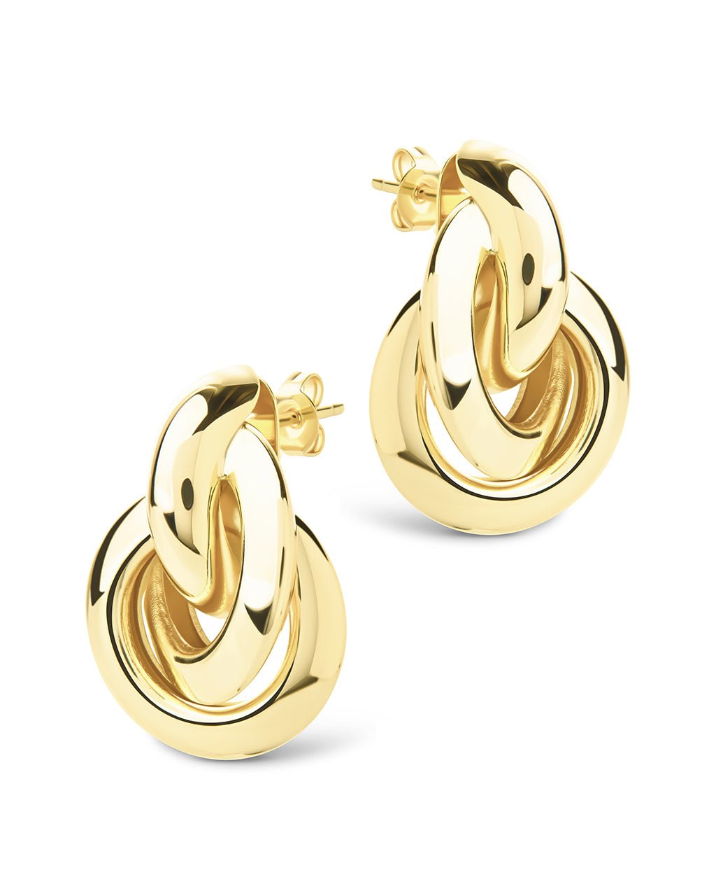 Ashton Layered Door Knocker Stud Earrings - Sterling Forever