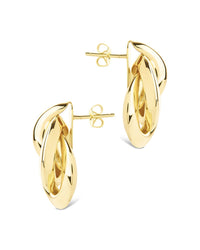Ashton Layered Door Knocker Stud Earrings - Sterling Forever