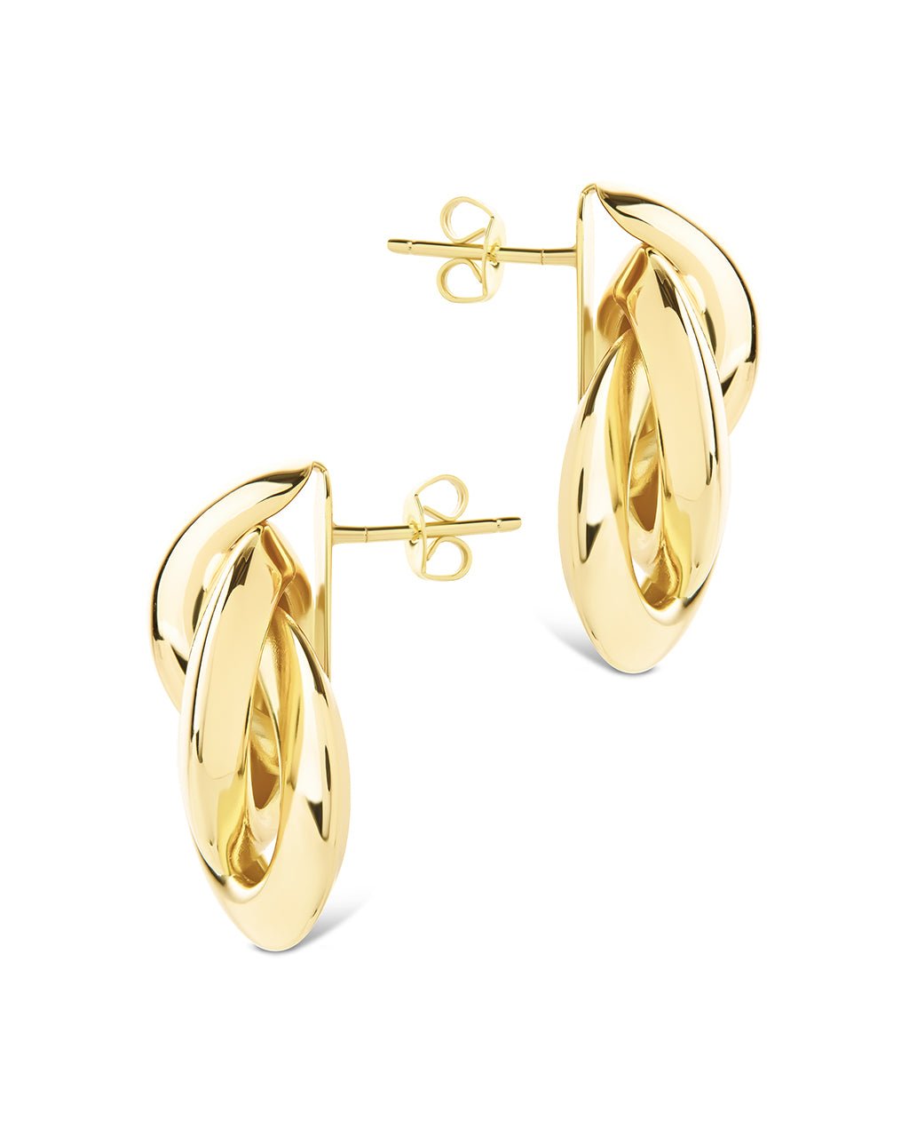 Ashton Layered Door Knocker Stud Earrings - Sterling Forever
