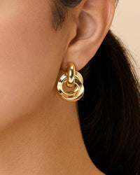 Ashton Layered Door Knocker Stud Earrings - Sterling Forever