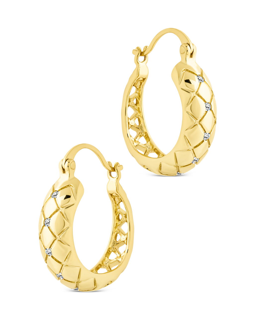 Tamryn Textured Hoops