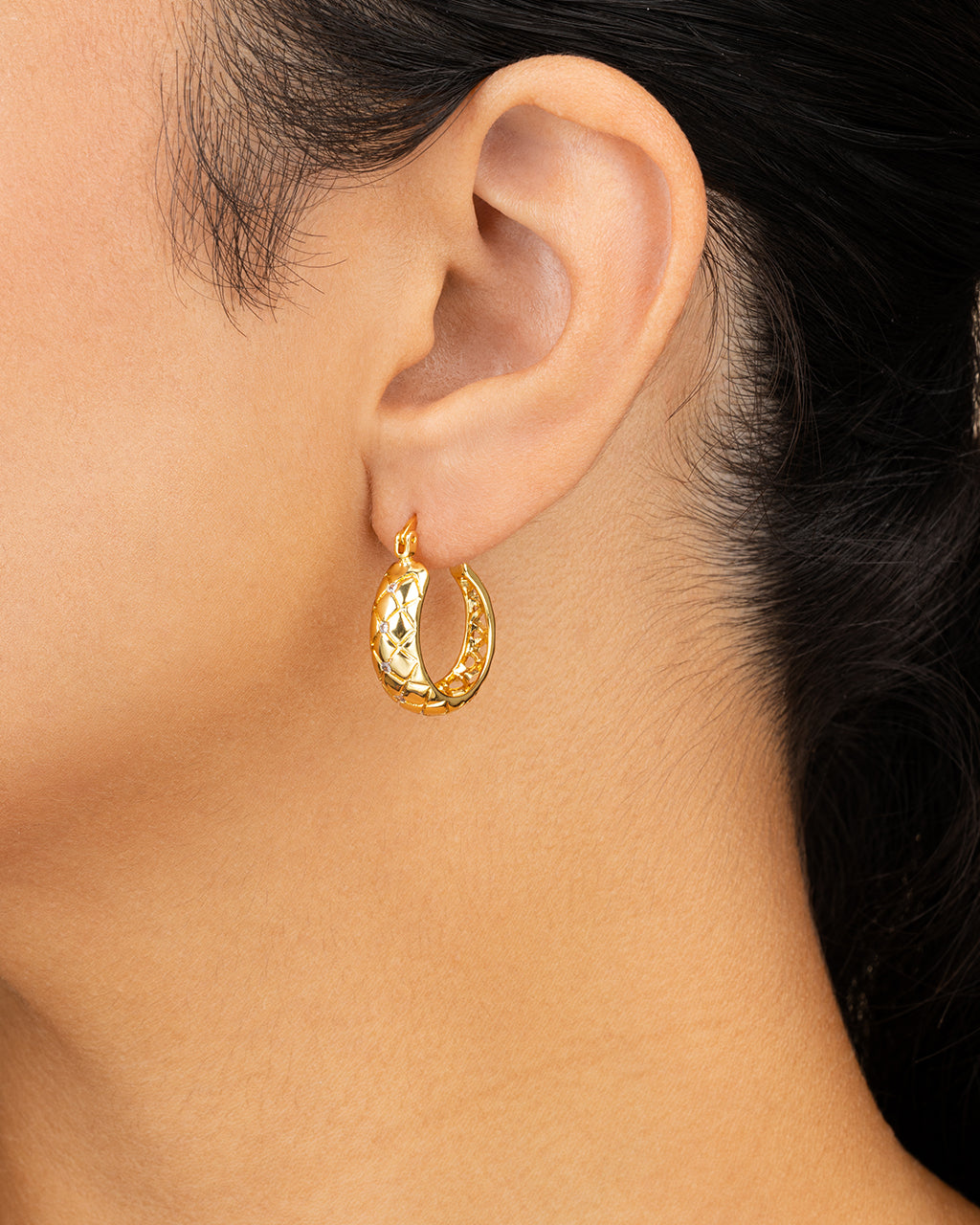 Tamryn Textured Hoops