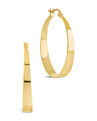 Henrietta Graduated Polished Hoop Earrings