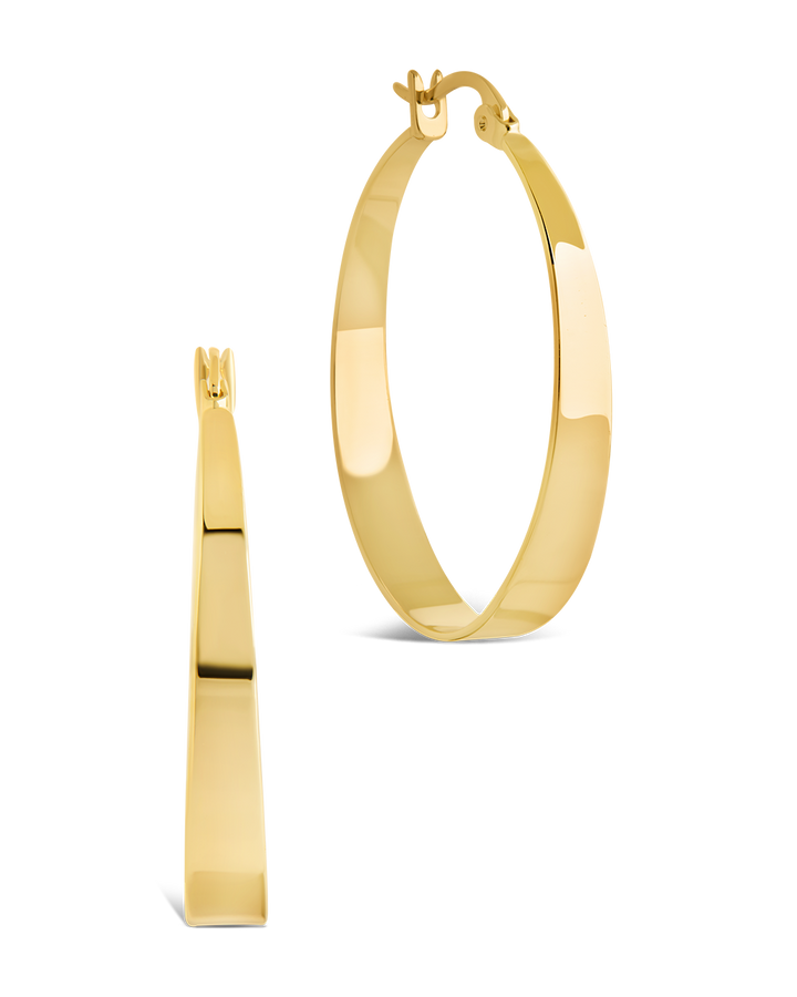 Henrietta Graduated Polished Hoop Earrings