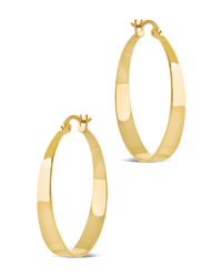 Henrietta Graduated Polished Hoop Earrings