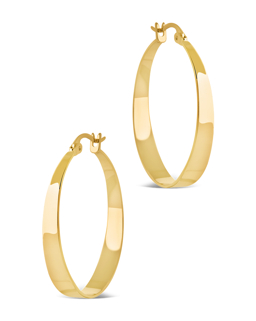 Henrietta Graduated Polished Hoop Earrings