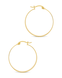 Henrietta Graduated Polished Hoop Earrings