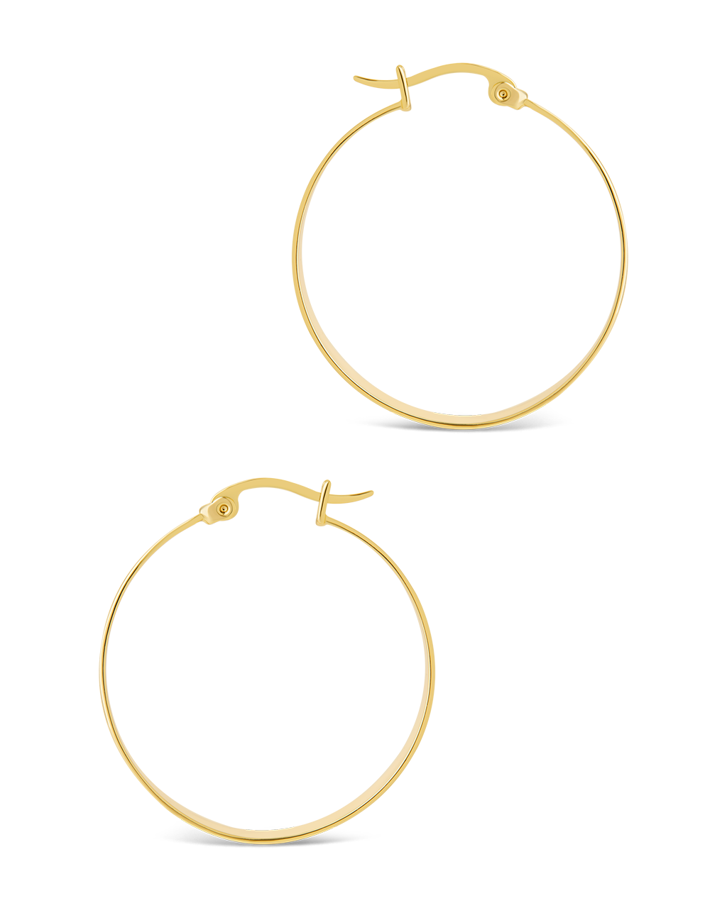 Henrietta Graduated Polished Hoop Earrings