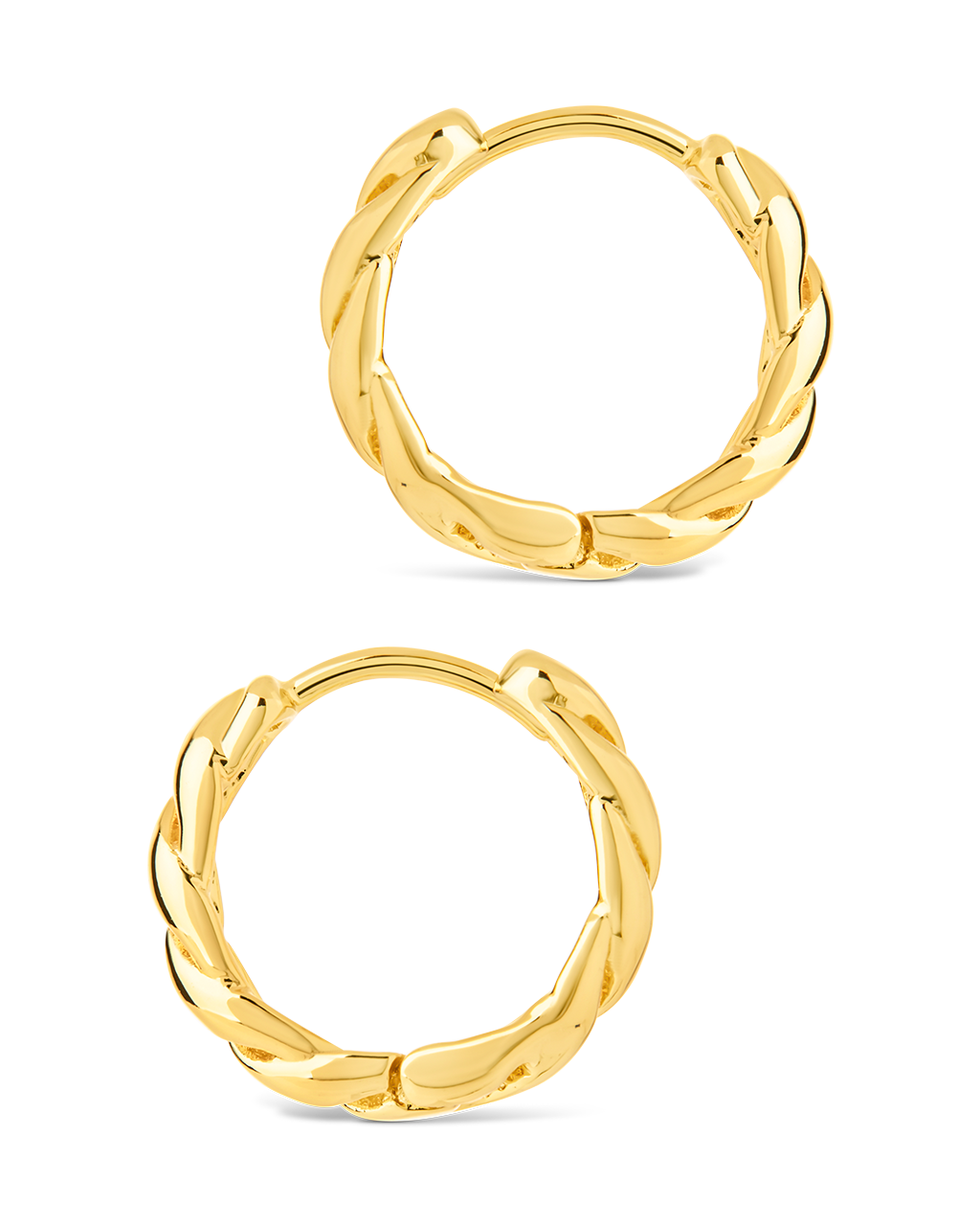 Aurelia Polished Hollow Twisted Hoop