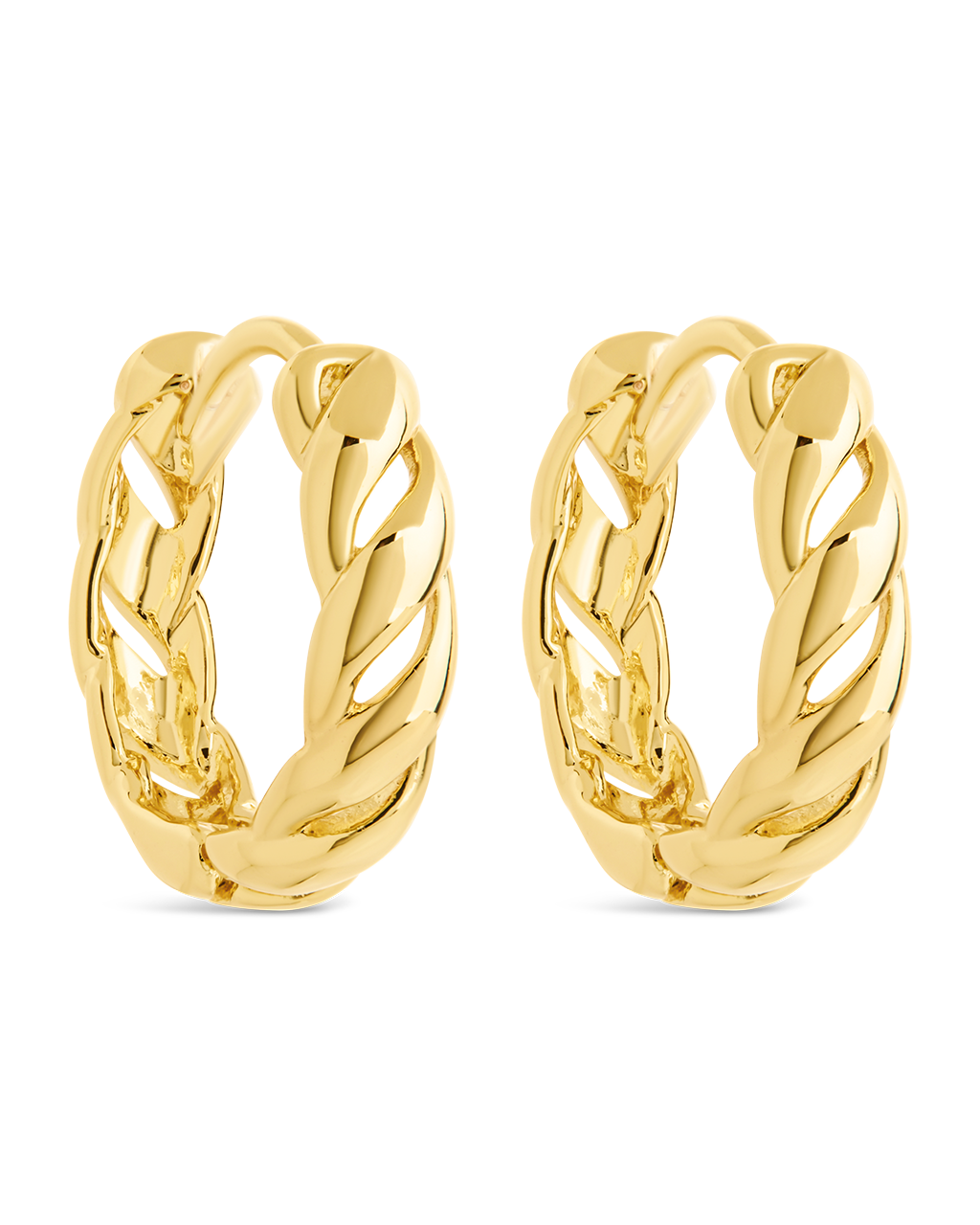 Aurelia Polished Hollow Twisted Hoop