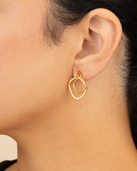 Arabelle Modern Geometric Dangle Earrings