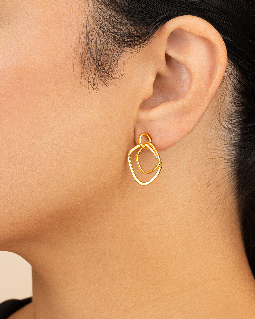 Arabelle Modern Geometric Dangle Earrings
