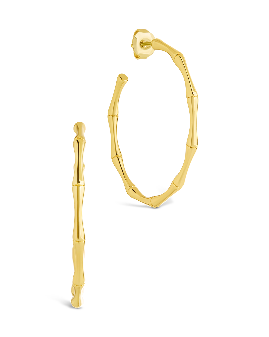 Delphina Circular Texturized Hoop Earrings