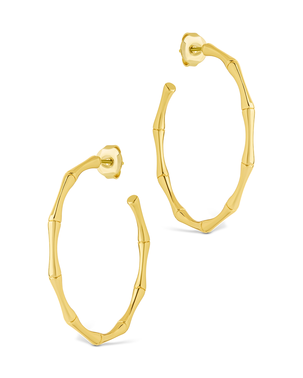 Delphina Circular Texturized Hoop Earrings