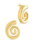 Celestia Swirl Stud Earrings