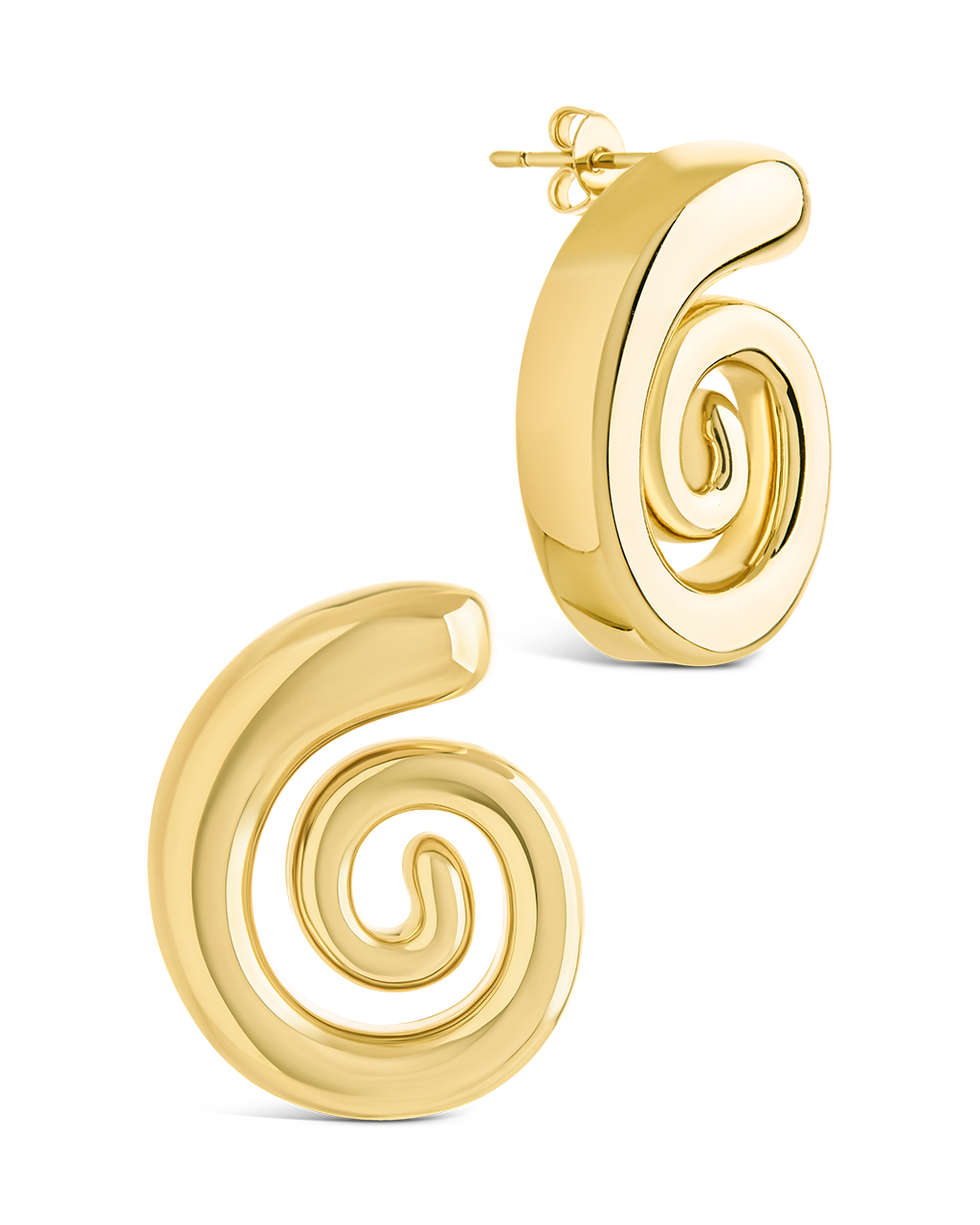 Celestia Swirl Stud Earrings