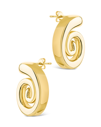 Celestia Swirl Stud Earrings